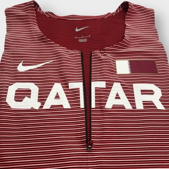 Nike Elite Pro QATAR Track & Field Singlet Speed Suit CI8902-611 Mens size M New - Picture 5 of 10
